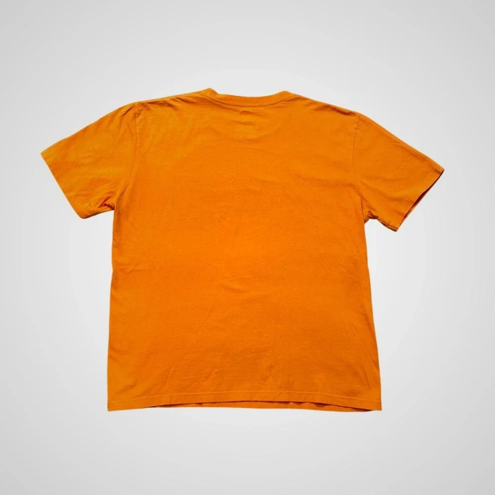 The North Face‎ T-Shirt Mens Large Orange Excellent Bigfoot Camo Graphic Tee